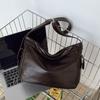 Large capacity bag women's autumn and winter retro versatile simple shoulder messenger bag commuter tote bag