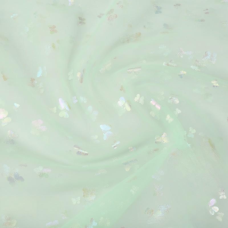 100x150cm Fancy Feather Butterfly Gauze Wedding Dress Shampooy Skirt Gauze Stage Costume Fabric Background Decorative Foil Gauze