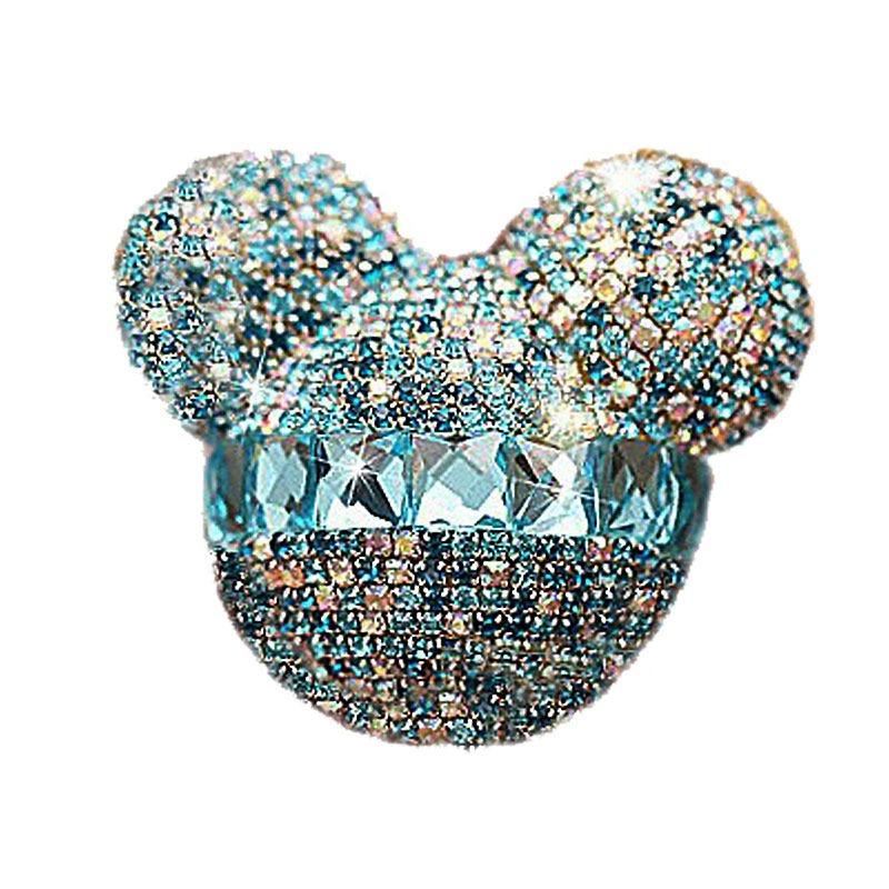 Rhinestone Mickey Car Air Vent Aromatherapy Clip Diamond Inlaid Car Air Conditioner Outlet Decoration