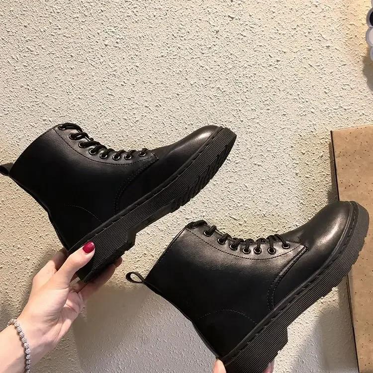 Fashion Booties Round Toe Female Short Shoes Elegant With Low Heels Trend 2024 Women's Ankle Boots New In Designer Luxury Y2k On Offer