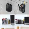Mesh Magnetic Pencil Holder Metal Stationary Organizer Desktop Stationery Storage Mesh Basket for Refrigerator Locker Office