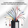 Controller Motore Brushless a Onda Sinusoidale per E-bike 500W 30A 36V/48V/60V/72V per E-Mountain Bike Scooter