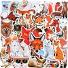 100 Pieces Woodland Animal Stickers Mixed Cartoon Decals Waterproof Water Bottle Sticker Vinyl Cute Animal Decorative Sticker for Laptop Luggage Car B