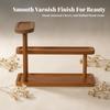 Wooden Tabletop Organizer 3 Tier Perfume Display Shelf Space-Saving for Bedroom