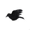 3 Pieces Halloween Crows Birds and Ravens Decor Animal Model Handmade Simulation