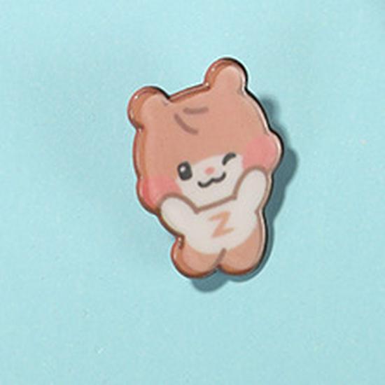 ZB1 Cartoon Animal Acrylic Brooch - Celebrity Style