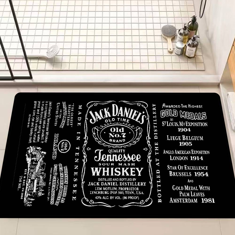 Brand J-Jack Daniel Luxury Entrance Door Mat Nordic Style Bedroom Living Room Doormat Home Balcony Anti-Slip Modern Home Decor