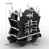 MOC Train Carriage Model, Rail Transport Vehicle, Coal Transport Vehicle, Rail Lift Pole Indicator Light, Train Accessories