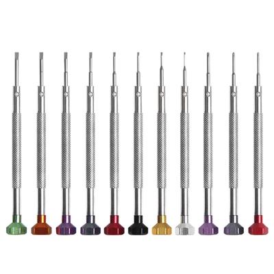 Tournevis de Précision pour Réparation de Montre avec Pointe en Acier à Outils et Manche Antidérapant en Aluminium pour Fixation de Bijoux et de Lunettes
