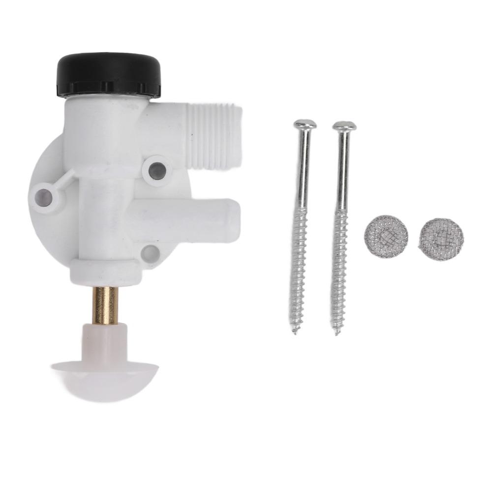 ABS Plastic Camper Toilet Valve Kit Leak Resistance Toilet Water Valve Parts  Camper Toilet