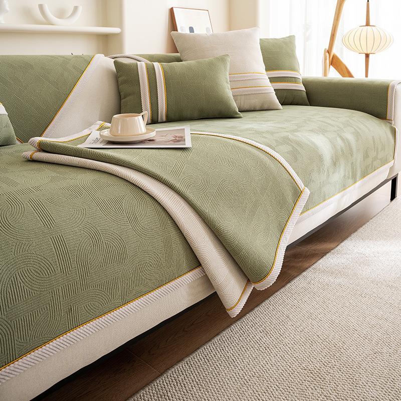 Chenille Light Luxury Sofa Cushion New Simple Four-season Universal Non-slip Cushion Cushion Full Cover Cloth Towel Sofa Cover