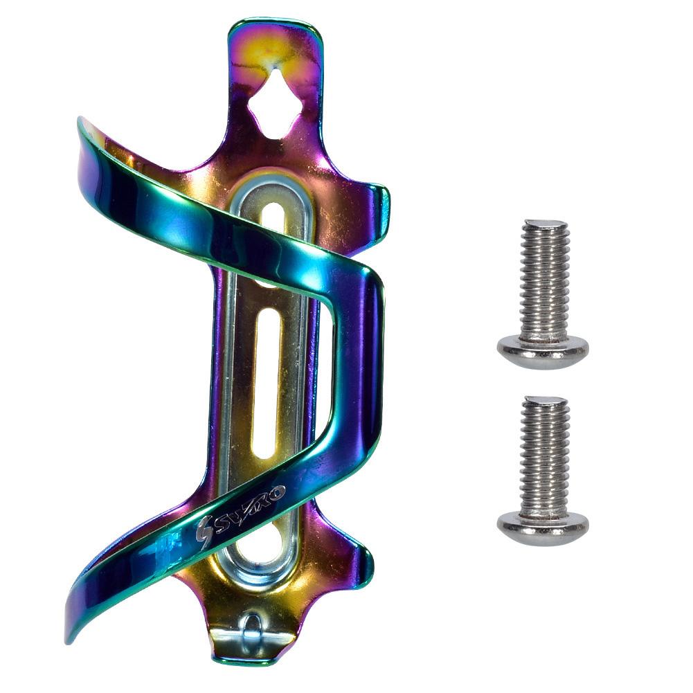 Colorful MTB Mountain Bike Road Bicycle Water Bottle Cage Aluminum Alloy High Strength Rainbow Water Holder Cycling Accessories