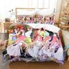 Anime Kawaii Mädchen The Quintessential Quintuplets 3D NEU Bettbezug Kissenbezug Bettwäsche Set Erwachsener Junge Mädchen Schlafzimmer Einzel Doppel