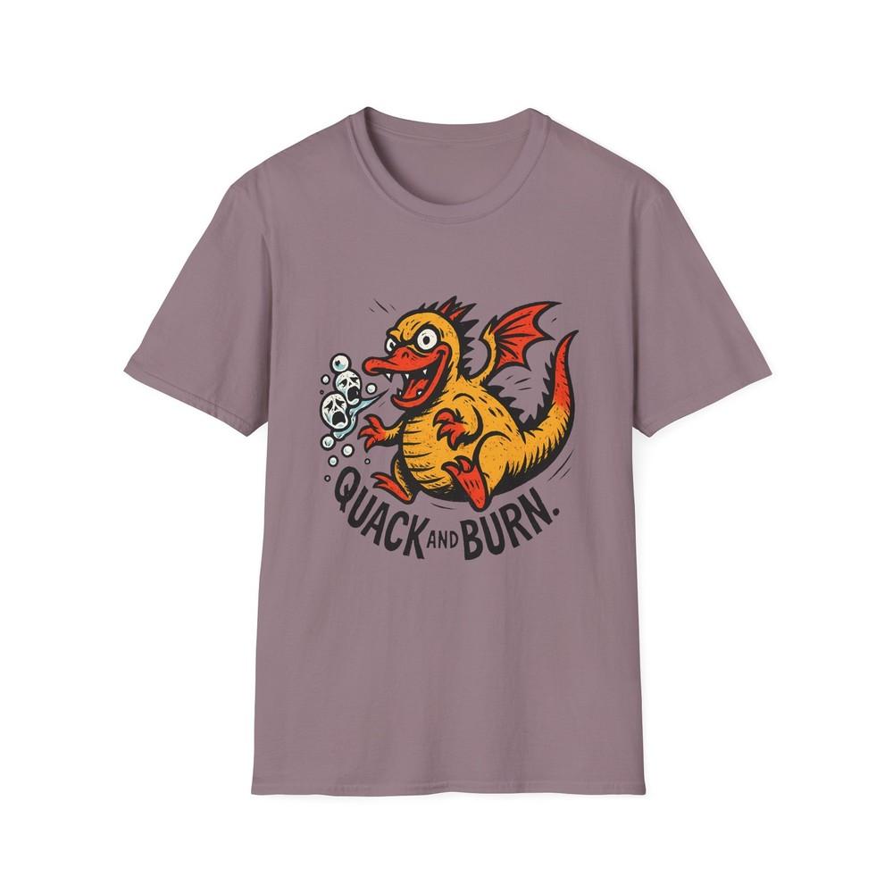 

Unisex Softstyle T-Shirt Comic Dragon Duck Funny Bubble Breathing Creature 4XL