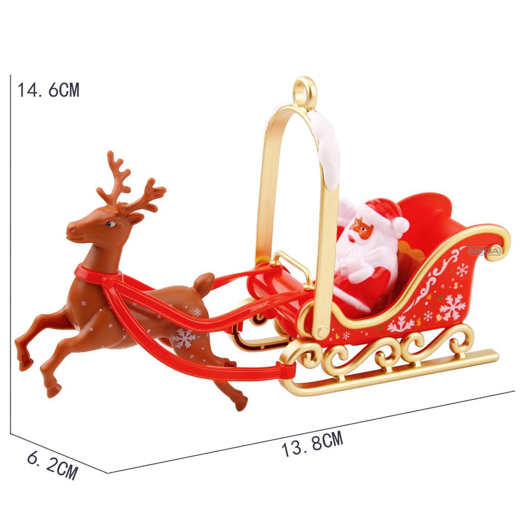 Klassische Weihnachtsbaumspitze Drehbares Karussell mit Musik und Lichtern Weihnachtsdekoration