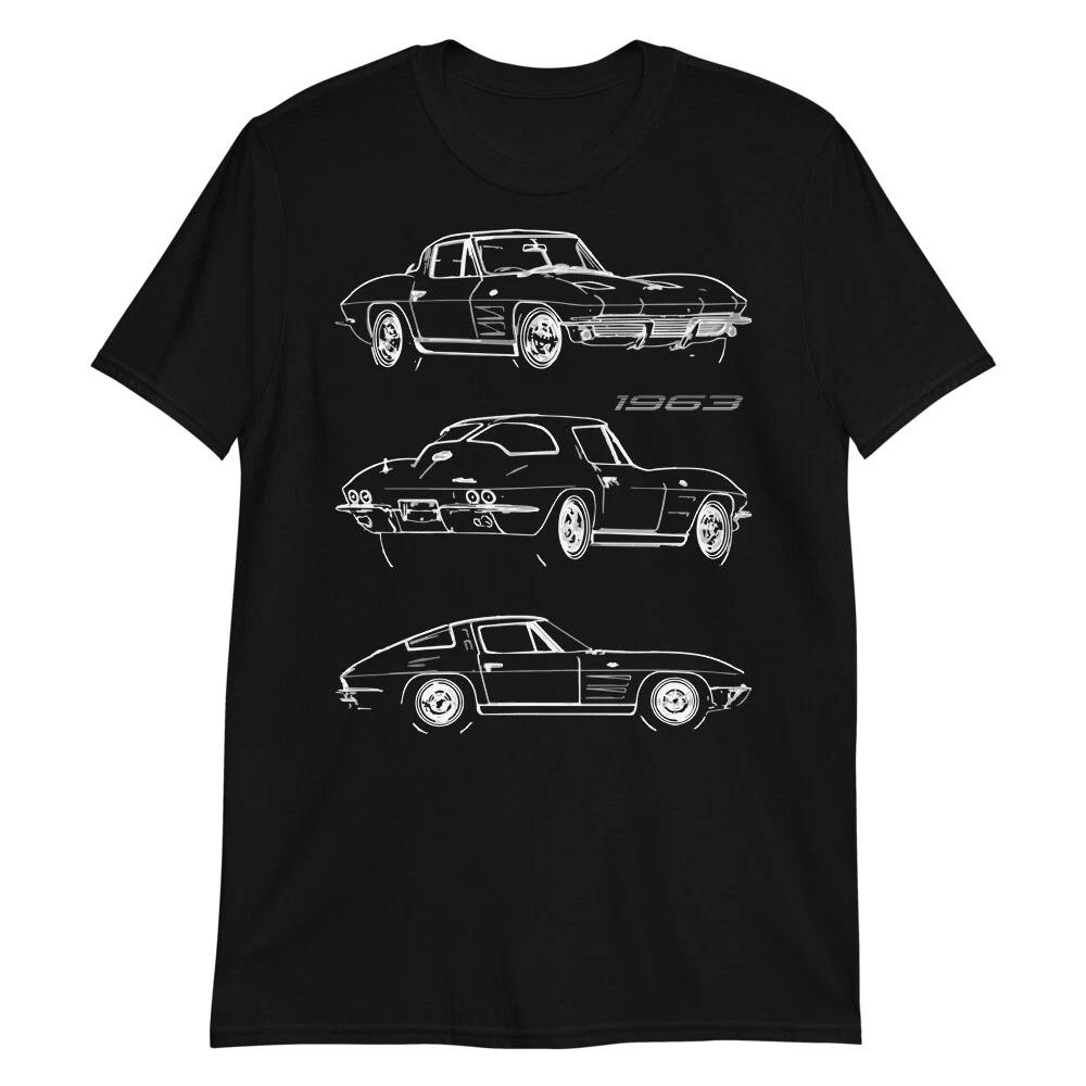1963 vette Split Window Coupe Collector Car Gift Short-Sleeve Unisex T-Shirt