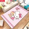 Sanrio 2D Flat 1pc 850Gsm Velvet Hello Kitty HD Printed Indoor Rugs, Yoga Mat, Non-Slip Bathroom Mats, Absorbent Machine Washabl