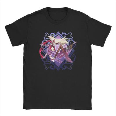 Hazbins Hotels Angel Dusts Men T Shirt  Vintage Tee Shirt Short Sleeve Crew Neck T-Shirts Cotton Gift Idea Clothing
