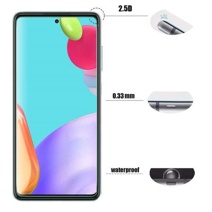 Tempered Glass for Samsung Galaxy A52 4G-5G 2.5D Protective Film with Stylus Toproduits®