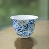 1 Pc Chinese Vintage Ceramic Tea Cup Handmade Flowers Porcelain Tea Bowl Travel Personal Teacup Master Cup Teaware 55ml