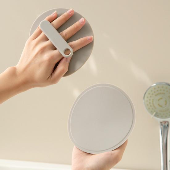 Silicone Bath Brush Silicone Gentle Exfoliating Three-Finger Anti-Slip Grip Body Scrubber Sensitive Skin Massage Tool