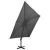 Umbrella with Ventilation 300 X 300 Cm Anthracite