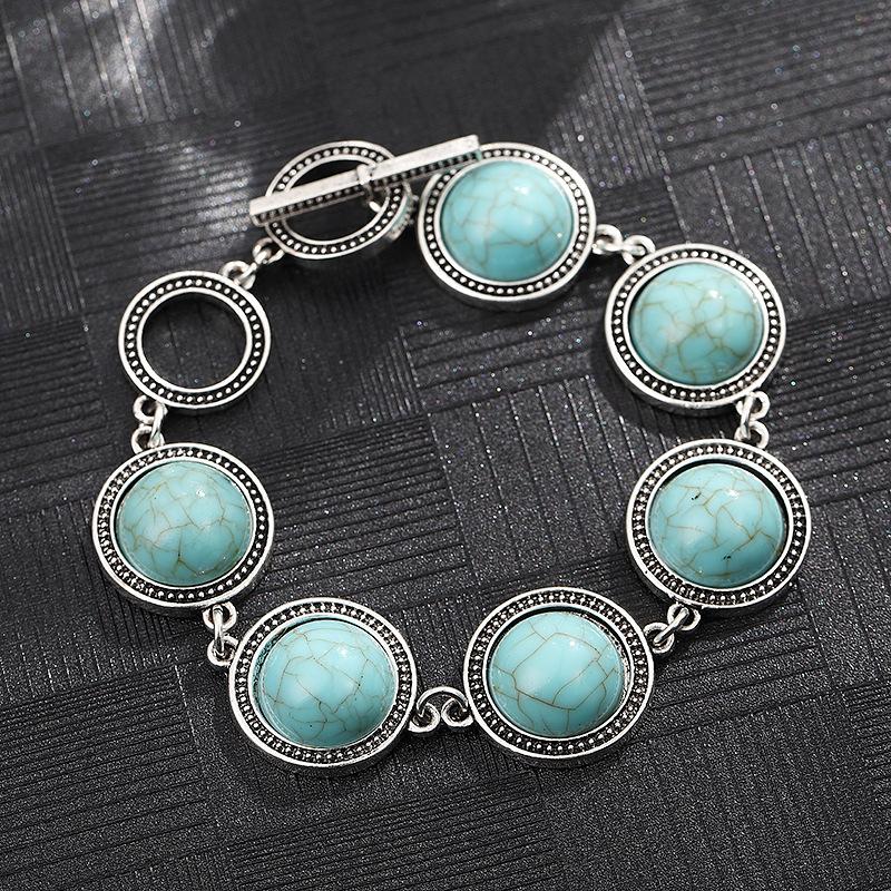 

Bohemian White Pearl Bracelets for Women Vintage Antique Silver Color Adjustable Braclets Ethnic Female Jewelry синий