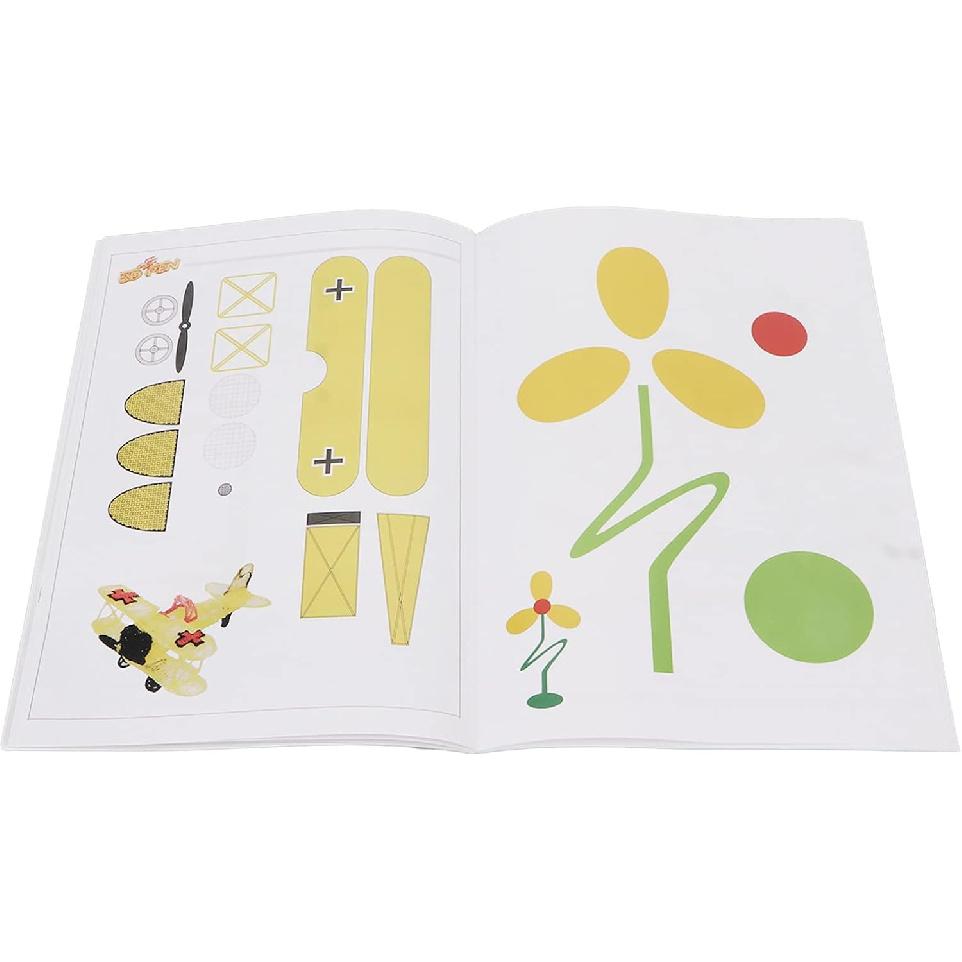 

20 листов бумаги для рисования 3D-принтером, с 40 узорами и прозрачной доской, бумага с шаблонами для 3D-ручки, для практики детей