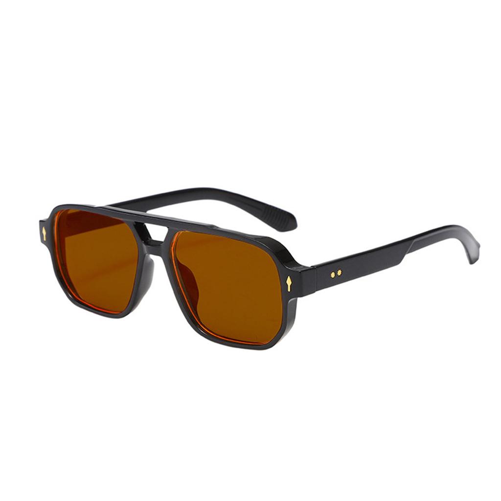 New Fashionable Men's Double Beam Sunglasses, Pilot's Retro Casual Driving Sunglasses, UV Protection