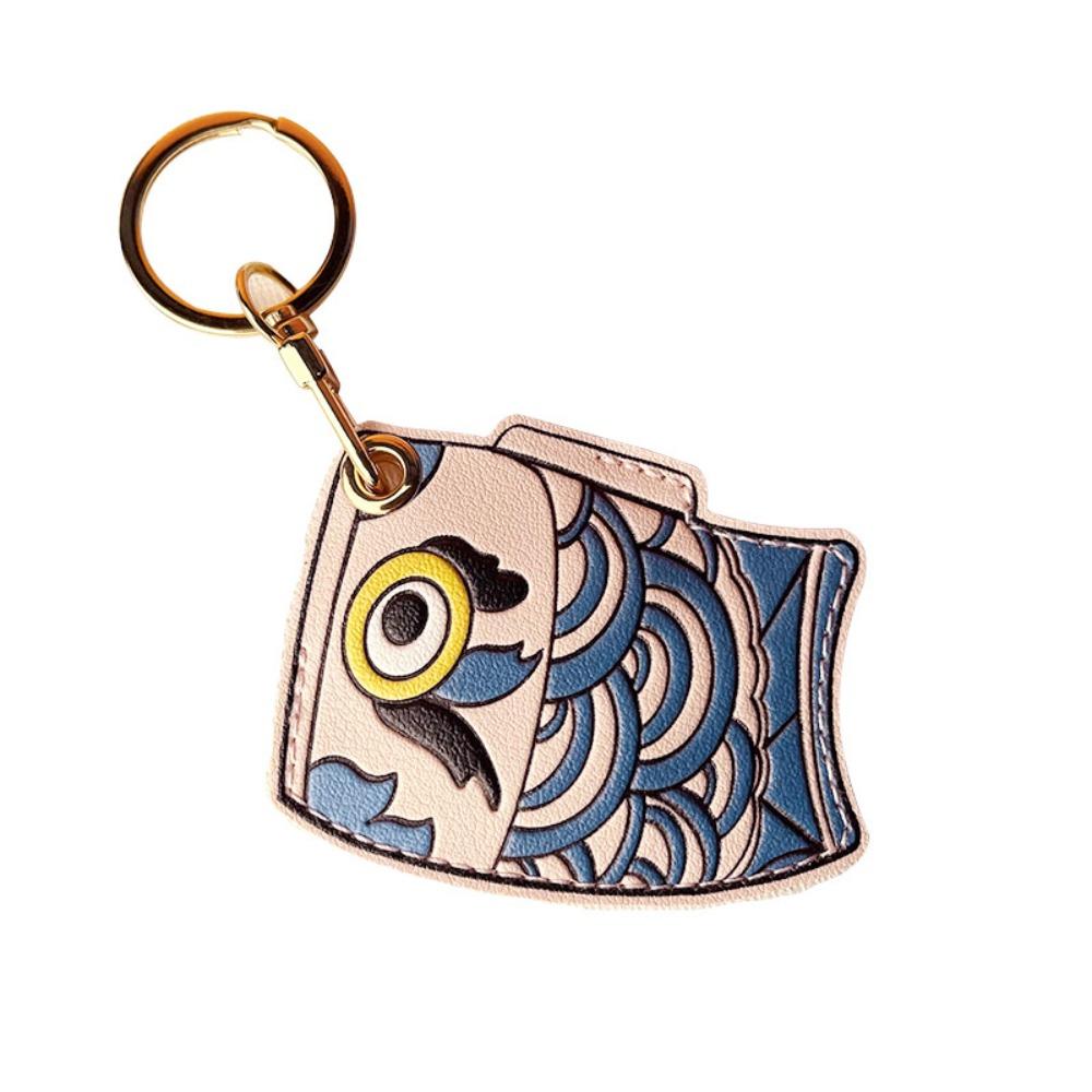 Leather Cartoon Candlestick Keyring Cartoon Candlestick Design Holiday Gift Keychain Bag Charm