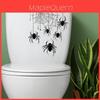 Pvc Halloween Spider Web Toilet Sticker For Home Decor And Office Rooms