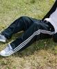 [USED] Adidas Beckenbauer Track Pants in Black and White (XL) by Daiki Tsuneta, Unisex