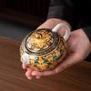 New Style Household Chinese Style Hanging Lid Bowl Tea Cup Teapot Gift Box Customizable Gift Set