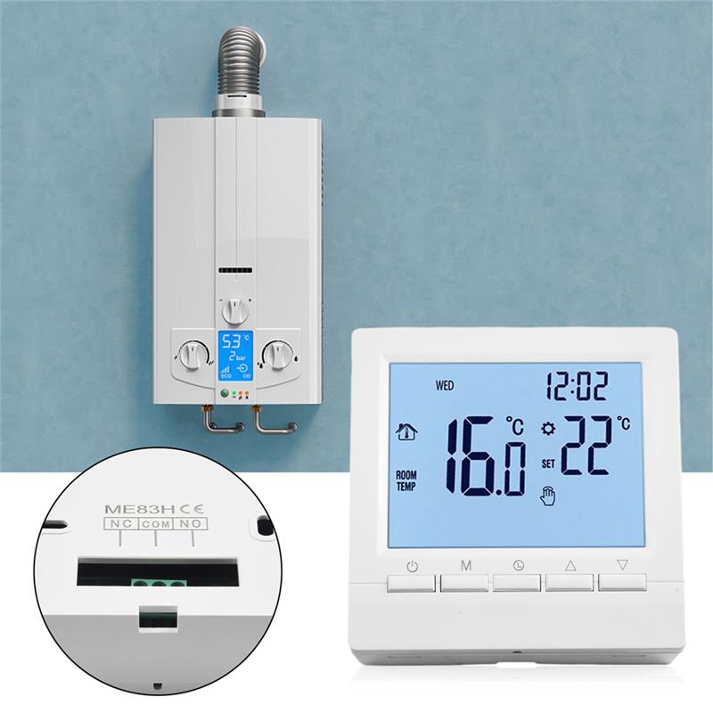 CYCLI-Floor Heating Thermostat Smart Thermostat Digital Display Screen Boiler Water Floor Heating Controller For Home белый