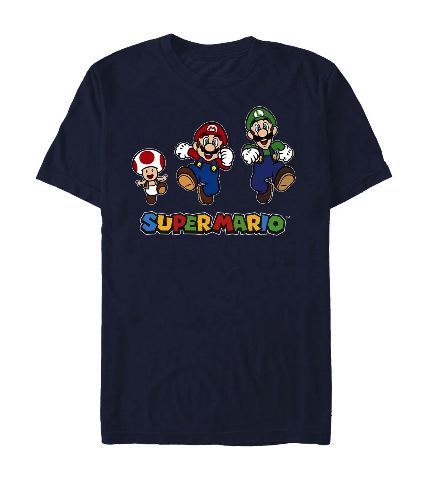 

Super Mario Group Run T-Shirt, Navy S