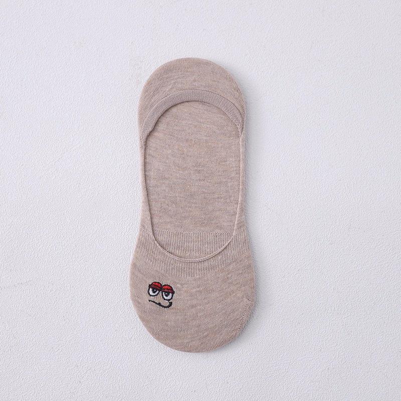 

Женские низкие носки до щиколотки, повседневные хлопковые тонкие носки, мягкие цветные носки с забавным рисунком животных one size хаки