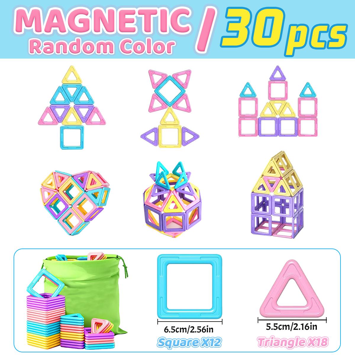 

Big Size Macaron Designer Construction Set Model &Magnetic Building Blocks Educational Toys for Kids Birthday Gifts Random Color