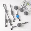 Durable Cotton Rope Knot Dog Toy Set Small Medium Breeds Teeth Cleaning Chewing Interactive Play