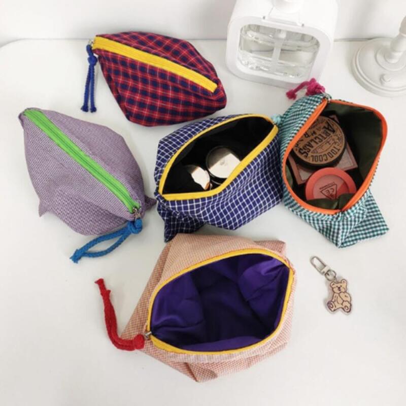 Женская клетчатая косметичка Denenby Вспомогательная сумка для хранения Navy