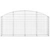 VidaXL Panier de Gabions Arqué Cage à Gabion Mur de Gabion Panier à Pierre Gabion pour Pierre Jardin Patio Extérieur 153464