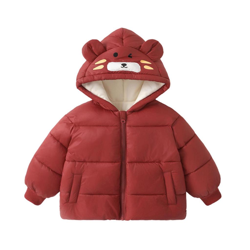 Kaka Panda Kids' Winter Cotton Coat - Warm Padded Jacket for Boys & Girls