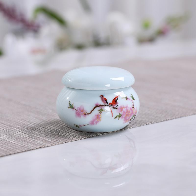 

30 мл Міні Керамічна Чашка для Нігтів з Кришкою Акрилова Рідина Пудра Керамічна Чашка Нейл Арт Акрилова Рідина Пудра Чашка синій