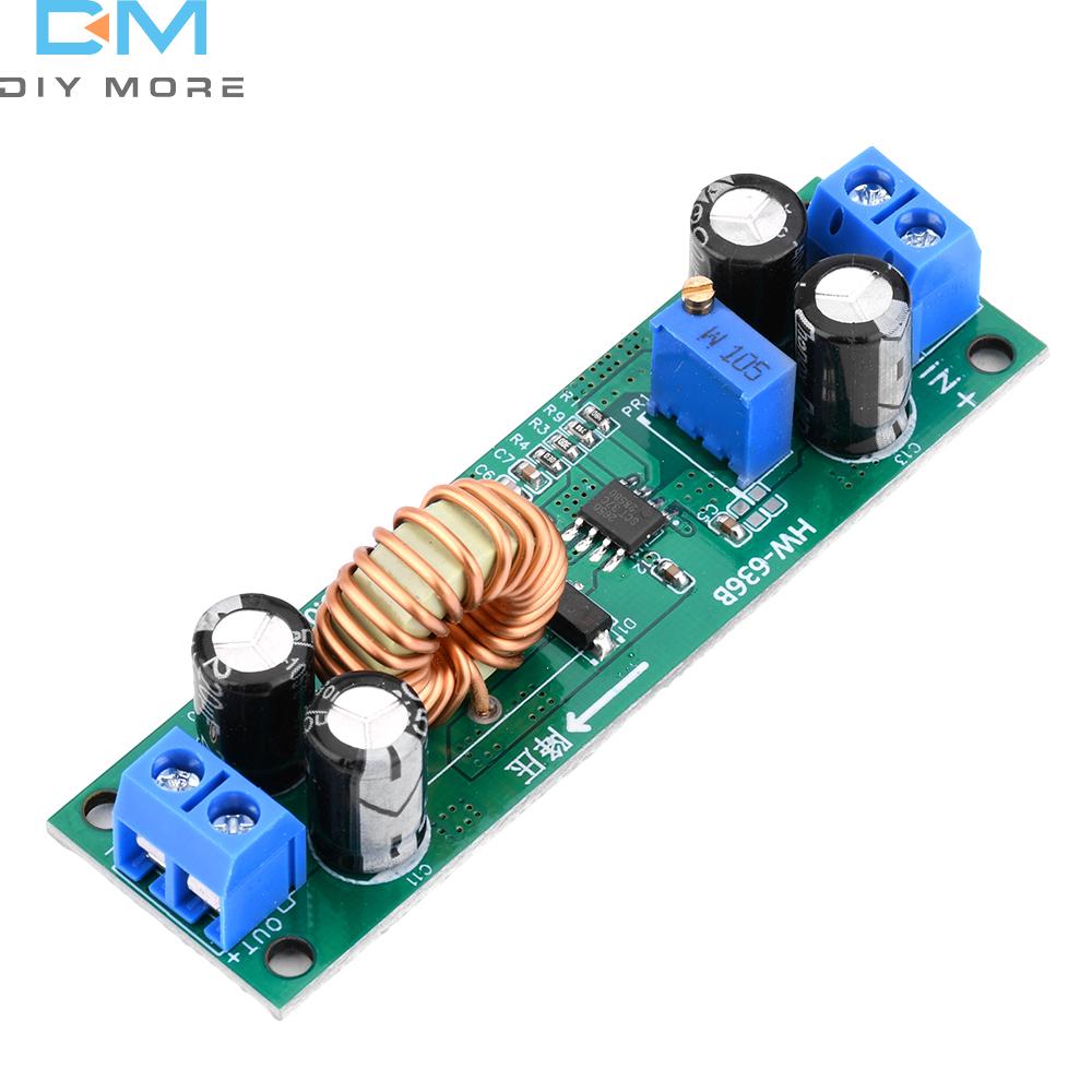 10A Synchronous Step-Down Voltage Regulator DC6.5V-48V To 1.25-30V Continuously Adjustable Volt Buck Converter Module Board