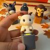 Tactile Feedback Office Desk Toy Animal Keyboard Fidget with Light Sound, Rechargeable Cow Goat Stress Relieving Gadget Monkey Pigeon Finger Clicker,