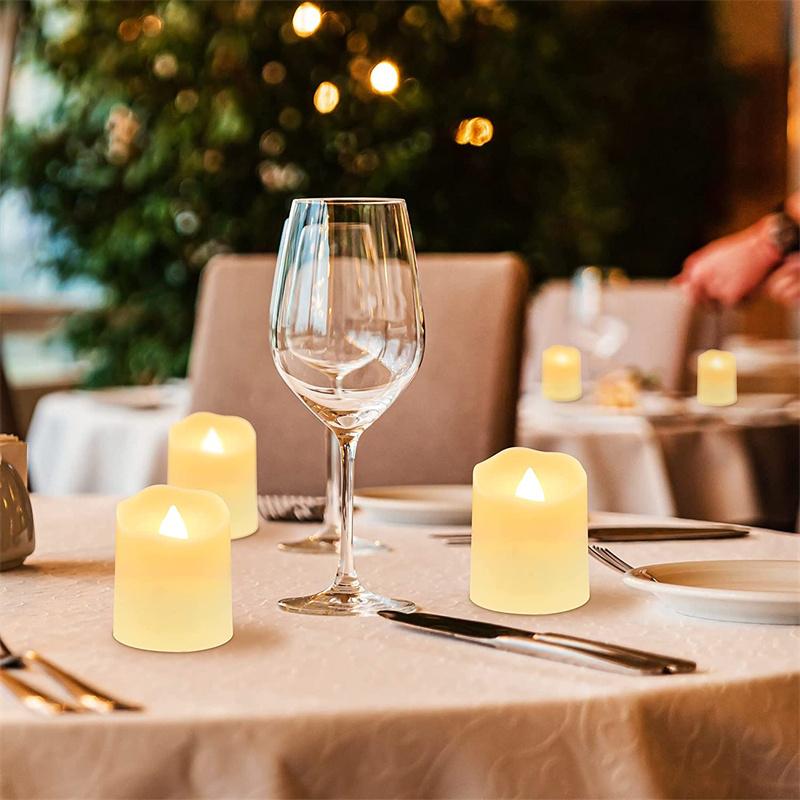 12 Pack Remote Candle LED Lamp LED Flameless Candles Lights Flickering Timer Tea Lights Easter Home Decor Charging or Battery