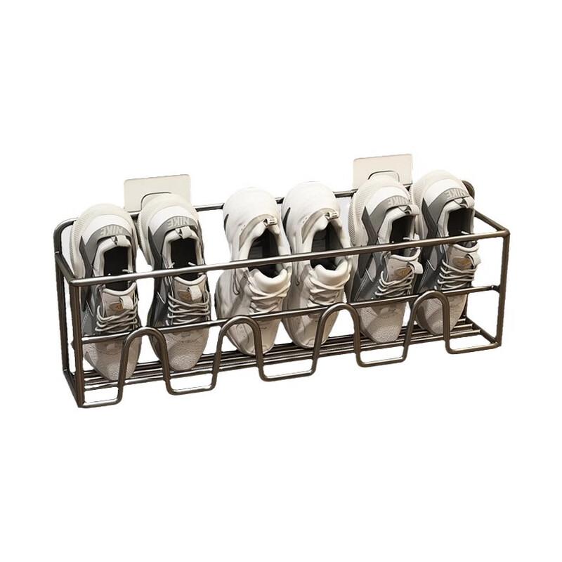 Wall-Mounted No-Drill Shoe Rack