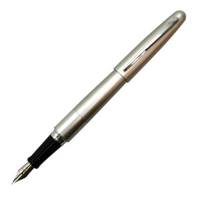 Pilot Cocoon Fountain Pen Silver Fine Nib FCO-3SR-S-F with Converter