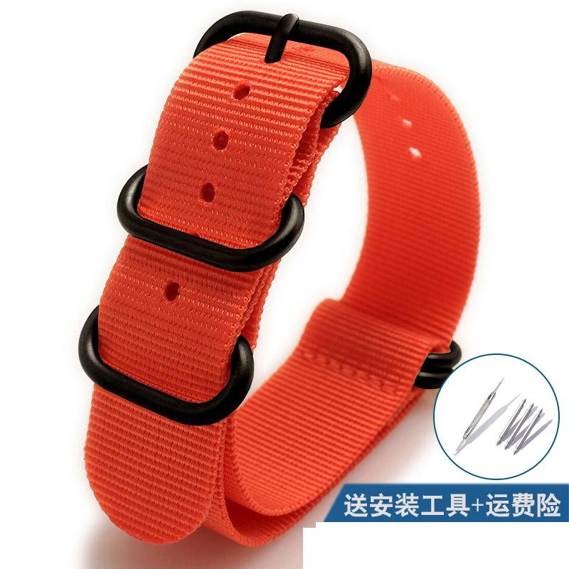 Nylon Watch Strap Bracelet Watch Strap 20 22 23 24 26mm Sport Fashion Bracelet Watch Accessories Manual Suture Simple Strap