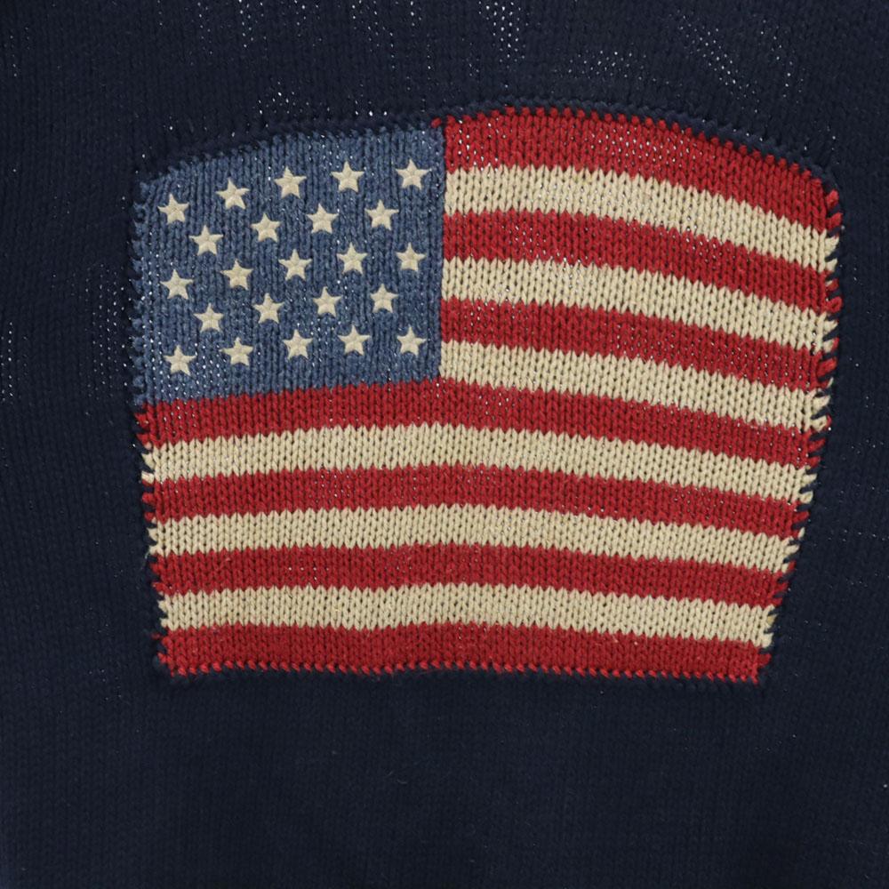 POLO COUNTRY Ralph Lauren Old Long sleeve Cotton knit sweater Women Used