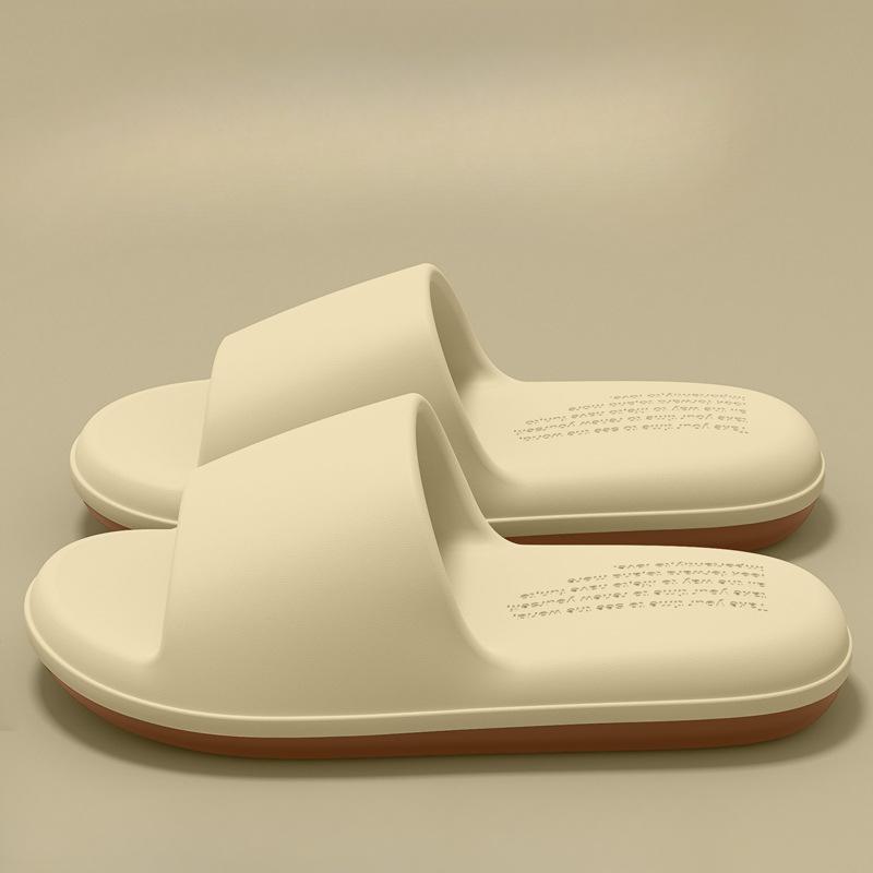 

Новый стиль тапочек, мужская обувь с противоскользящей подошвой и устойчивая к запахам для ношения на улице Fits 37-38 бежевый